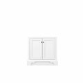 James Martin Vanities De Soto 30in Hutch Base for Double Tower Hutch, Bright White 825-HB30-BW